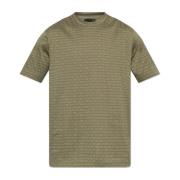 Emporio Armani T-shirt med logotyp Green, Herr