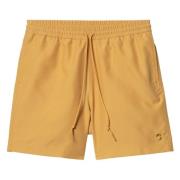 Carhartt Wip Snabbtorkande badshorts med broderad logotyp Yellow, Herr