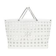 Tory Burch Läder väska 'Market' White, Dam