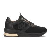 Kazar Svart Mesh Läder Sneakers Black, Dam