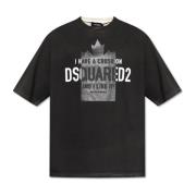 Dsquared2 T-shirt med logotyp Black, Herr