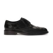 Kazar Svart elegant brogue-stil halvskor Black, Herr