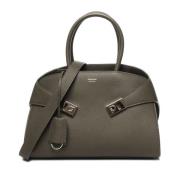 Salvatore Ferragamo Lyxig Grön Tophandväska Green, Dam