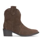 Kazar Mörkbruna cowboyboots Brown, Dam