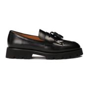 Kazar Slip-on halvskor på en tjock sula Black, Dam