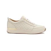 Kazar Damers vita och beige sneakers White, Dam