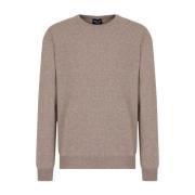 Giorgio Armani Rundhals Pullover Sweater Brown, Herr