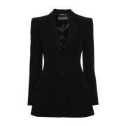 Alberta Ferretti Svart Jacka Black, Dam