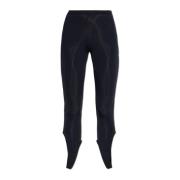 Courrèges Leggings med logotyp Black, Dam