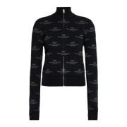 Balenciaga Cardigan med logotyp Black, Dam