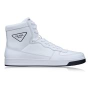 Prada Herr Snörskor Högtop Sneakers White, Herr