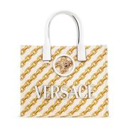 Versace 'Shopper' väska Beige, Dam