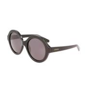 Lanvin Runda Acetat Solglasögon Black, Dam