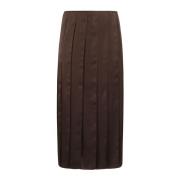 JW Anderson Ribbon Hem Midi Kjol Brown, Dam