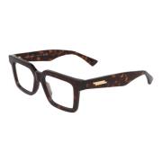 Bottega Veneta Fyrkantiga acetatglasögon modell Bv1216O Brown, Unisex