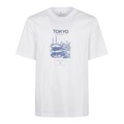 Brunello Cucinelli Vit Tokyo-inspirerad T-shirt White, Herr