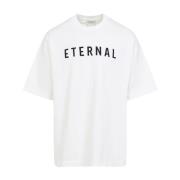 Fear Of God Vit T-shirt med modern silhuett White, Herr