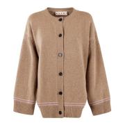 Marni Stilren Stickad Cardigan för Kvinnor Brown, Dam