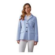 Junge Elegant Feminin Blazerjacka Himmelblå Blue, Dam