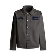 Pepe Jeans Denimjacka i Red Bull-stil Gray, Herr