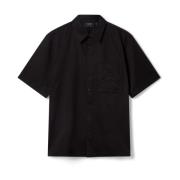 Axel Arigato Stitch Broderad Skjorta Black, Herr