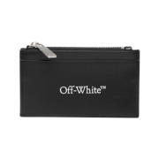 Off White Svarta Plånböcker Snygga Black, Herr