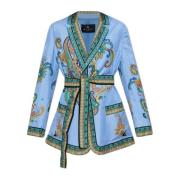 Etro Sidensblazer Multicolor, Dam