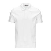 K-Way Pique Polo Shirt White, Herr