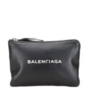 Balenciaga Vintage Pre-owned Laeder kuvertvskor Black, Dam