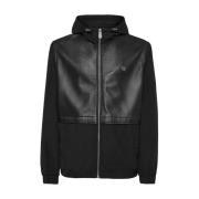 Philipp Plein Stilren Svart Läder Bikerjacka Black, Herr