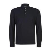 Zanone Klassisk Polo Shirt med Långa ärmar Blue, Herr