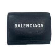 Balenciaga Vintage Pre-owned Laeder plnbcker Black, Dam