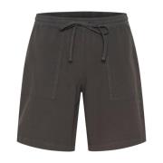 Kaffe Svart Ostron Löst Passform Shorts Gray, Dam