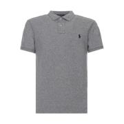 Polo Ralph Lauren Grå Logo Broderad Slim Fit T-shirts och Polos Gray, ...