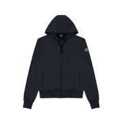 Colmar Sportig Fleece Sweatshirt med Dragkedja Black, Herr