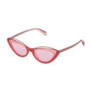 Police Cateye Solglasögon Orange Acetatram Pink, Dam