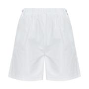 Max Mara Vita Stiliga Antiope Shorts med Fickor White, Dam