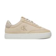 Calvin Klein Beige Mocka Sneakers Beige, Herr