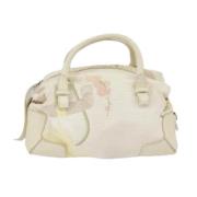 Salvatore Ferragamo Pre-owned Pre-owned Canvas handvskor White, Dam