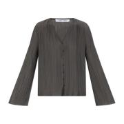 Samsøe Samsøe Pleated Shirt Sauma Gray, Dam