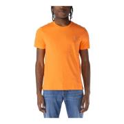 Polo Ralph Lauren Broderad kortärmad rundhals T-shirt Orange, Herr