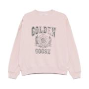 Golden Goose Grå och grön tröja Pink, Dam