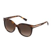 Furla Brun Acetat Solglasögon Degraded Stil Brown, Dam