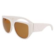 Salvatore Ferragamo Vit Bio-Injected Solglasögon Sf1088Se-103 White, D...