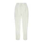 PT Torino Straight Trousers White, Dam