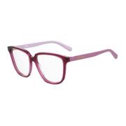 Love Moschino Röda Acetatramar Glasögon Körsbärsfärg Red, Dam