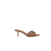 Le Silla Kristallbruna Slide Sandaler Brown, Dam