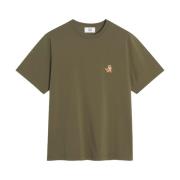 Maison Kitsuné Speedy Fox Patch T-shirt Green, Herr