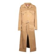 Junya Watanabe Neutral Beige Lång Utility Jacka Beige, Herr