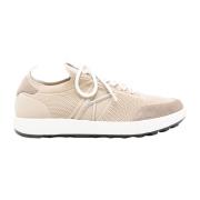 Kiton Bruna Lädersneakers med Tygfoder Brown, Herr